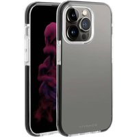 Vivanco Rock Solid Backcover Apple iPhone 14 Pro Transparent, Schwarz Induktives Laden, Stoßfest von Vivanco