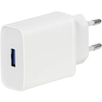 Vivanco TCVVUSBQC3018W Handy Ladegerät mit Schnellladefunktion USB-A Weiß von Vivanco