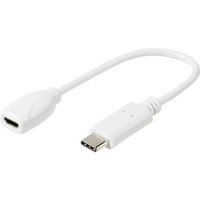 Vivanco Handy Adapter [1x Micro-USB-Buchse - 1x USB 2.0 Stecker C] DCAVVUSBCMB02W von Vivanco