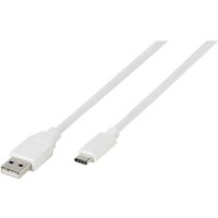 Vivanco USB-Kabel USB 2.0 USB-A Stecker, USB-C® Stecker 1.20m Weiß 38756 von Vivanco
