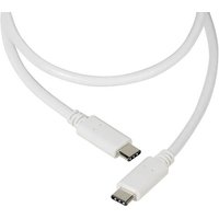 Vivanco USB-Kabel USB 2.0 USB-C® Stecker, USB-C® Stecker 1.20m Weiß 37561 von Vivanco
