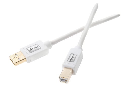 Vivanco USB 2.0 Verbindungskabel 1,8m (vergoldete Kontakte) weiß von Vivanco