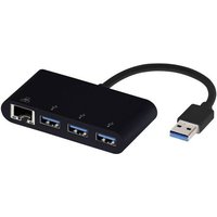 Vivanco USB 3.2 Gen 1 (USB 3.0) Adapter [4x RJ45-Buchse, USB 3.2 Gen 1 Buchse A (USB 3.0) - 1x USB 3 von Vivanco