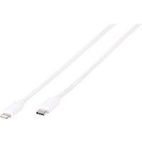 Vivanco USB-Kabel USB 2.0 USB-C® Stecker, Apple Lightning Stecker 1.00m Weiß 45281 von Vivanco