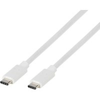 Vivanco USB-Kabel USB-C® Stecker, USB-C® Stecker 1.00m Weiß 63088 von Vivanco