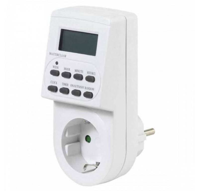 Vivanco Zeitschaltuhr VVELSCHUTIMERDIG Digitale Tages-/Wochenzeitschaltuhr Automatisierung, Automatisierte Zeitschaltung für Geräte Vivanco Zeitschaltuhr VVELSCHUTIMERDIG Digitale Tages-/Wochenzeitschaltuhr Automatisierung, Automatisierte Zeitschaltung für Geräte von Vivanco