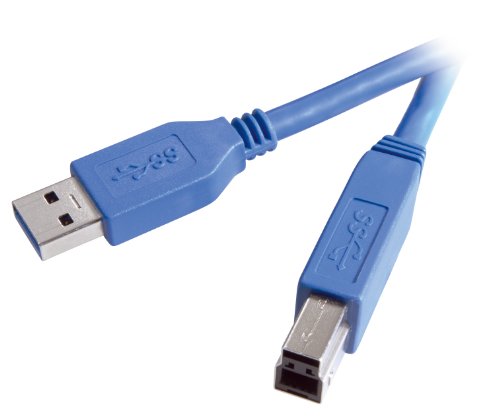 Vivanco zertifiziertes Verbindungskabel USB 3.0 (A-Stecker - B-Stecker, 1,8 m Kabellänge) von Vivanco