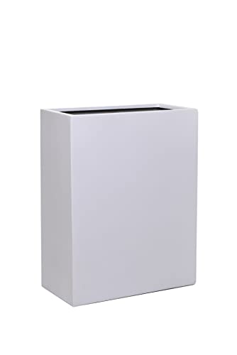 VIVANNO Pflanzkübel Raumteiler Sichtschutz Fiberglas ELEMENTO Weiß matt - 59x30x75 von VIVANNO