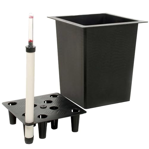 VIVANNO Blumenkübeleinsatz aus Kunststoff mit Bewässerungsset - 39x39x32 cm - schwarz VIVANNO Blumenkübeleinsatz aus Kunststoff mit Bewässerungsset - 39x39x32 cm - schwarz von VIVANNO