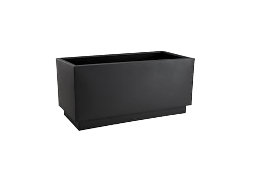 VIVANNO Blumenkübel Pflanzkübel Pflanzgefäße Übertöpfe Blumentöpfe Pflanztröge aus Zink Maxi 80cm anthrazit von VIVANNO