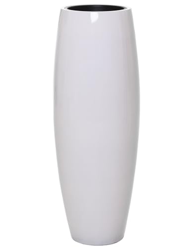 Vivanno Pflanzkübel Bodenvase Fiberglas Magnum Weiß Hochglanz - 116x34 von Vivanno