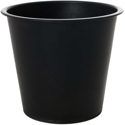 VIVANNO Runder Kunststoffeinsatz Blumenkübeleinsatz Pflanzkübel-Einsatz Schwarz D21 x H19,5 cm von VIVANNO