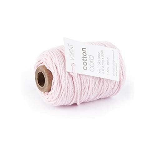 VIVANT Cotton cord 50mx2mm fine rosa von Vivant