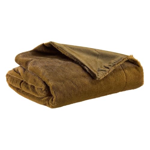 Vivaraise Plaid Liwen Kaffee 140 x 180 cm von Vivaraise