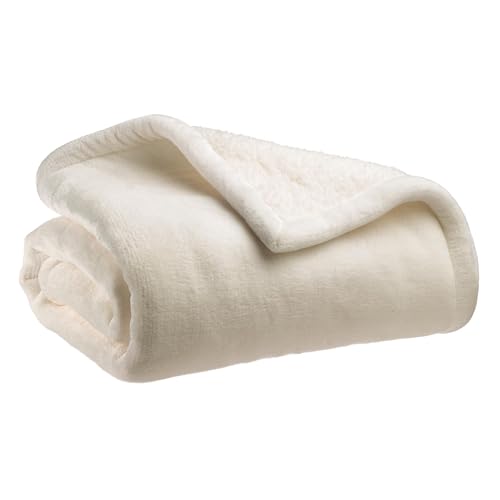 Vivaraise Plaid Michka schneeweiß 130 x 160 cm von Vivaraise