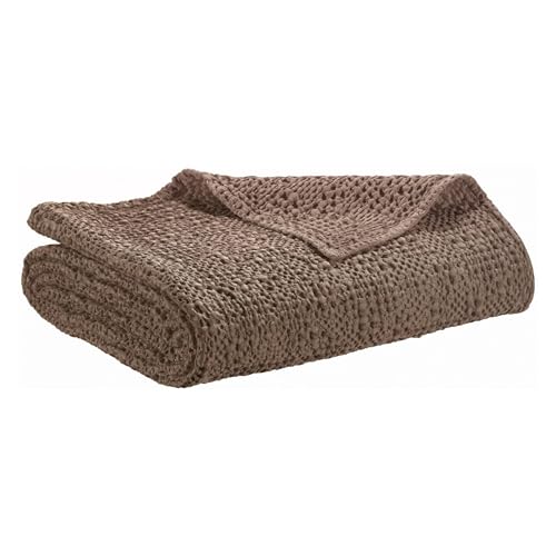 Vivaraise Tana Plaid Kaffee 240 x 260 cm von Vivaraise