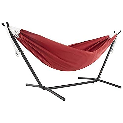 Vivere C8SUNCR Sunbrella®-Hängematte mit Gestell Crimson (8 Fuß) von VIVERE