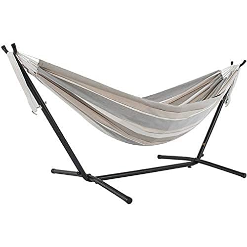 Vivere C8SUNDO Sunbrella®-Hängematte mit Gestell Dove (8 Fuß) von Vivere