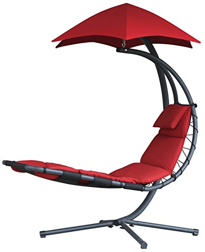Vivere DREAM-CR Hänge Sessel Polyester, Rot von Vivere