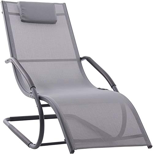 VIVERE WAVELNG1-GB Sessel, Grau auf Mattschwarz von VIVERE