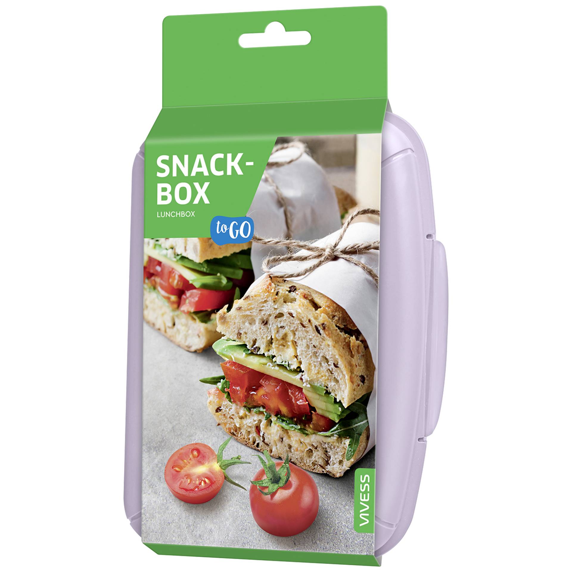 Vivess Snackbox to Go Kunststoff farblich sortiert 820 ml Vivess Snackbox to Go Kunststoff farblich sortiert 820 ml von Vivess