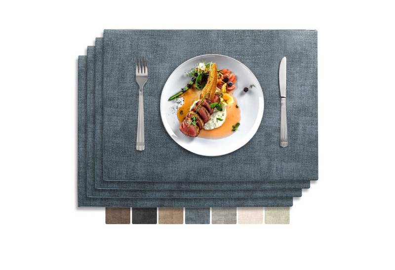 Vivi Idee Platzset Tischset Tischmatte Kunstleder, abwischbar wasserdicht Anti-Rutsch, Hitzebeständig beidseitig, 45 x 30 cm, 4er Set Vivi Idee Platzset Tischset Tischmatte Kunstleder, abwischbar wasserdicht Anti-Rutsch, Hitzebeständig beidseitig, 45 x 30 cm, 4er Set von Vivi Idee