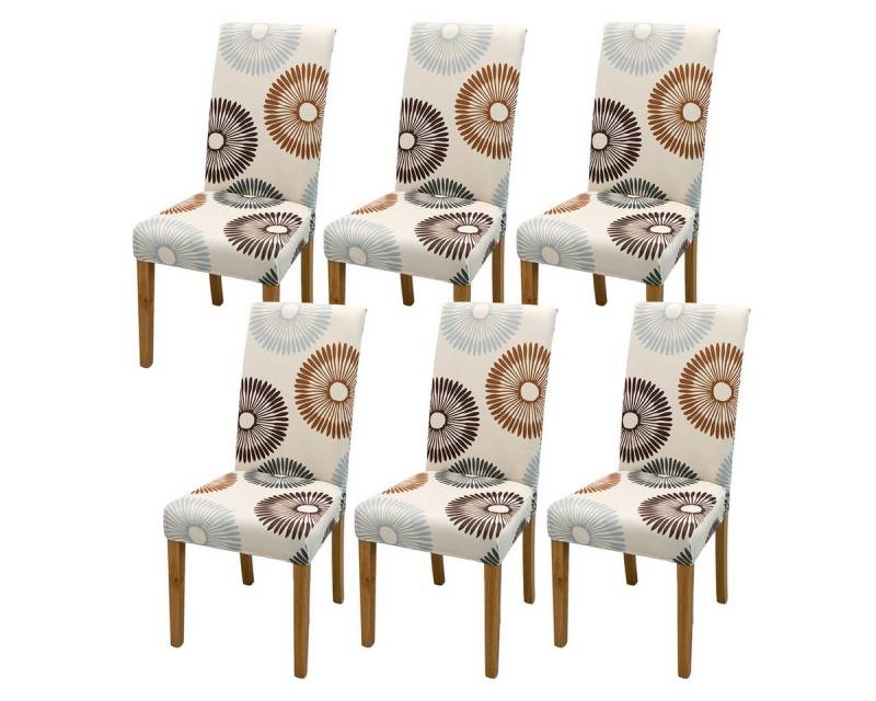 Vivi Idee Stuhlbezug Stuhlhussen 4/6er Set Spannbezug für Esszimmerstühle Schwingstuhl, Elastische Waschbar Hochzeit Büro Partys Deko Vivi Idee Stuhlbezug Stuhlhussen 4/6er Set Spannbezug für Esszimmerstühle Schwingstuhl, Elastische Waschbar Hochzeit Büro Partys Deko von Vivi Idee