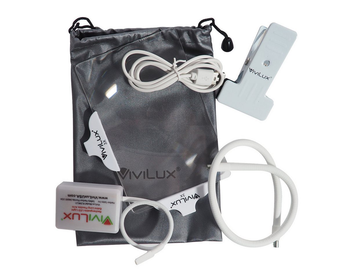 ViviLux Arbeitslicht ViviLux extra große 3-fach Lupe mit Leuchte und Clip-Befestigung ViviLux Arbeitslicht ViviLux extra große 3-fach Lupe mit Leuchte und Clip-Befestigung von ViviLux