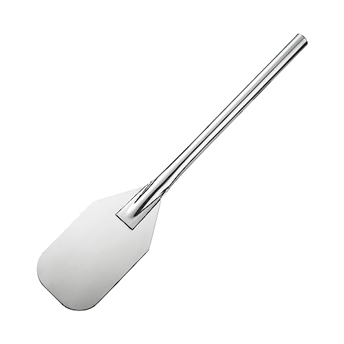 Vivicreate Extra langer Edelstahl-Spatel – 61 cm großer Buchen-Paddel-Löffel zum Kochen, Mixen, Brauen in großen Suppentöpfen – robuste Küchenutensilien, flache Rührpaddel mit langem Griff (61 cm) von Vivicreate
