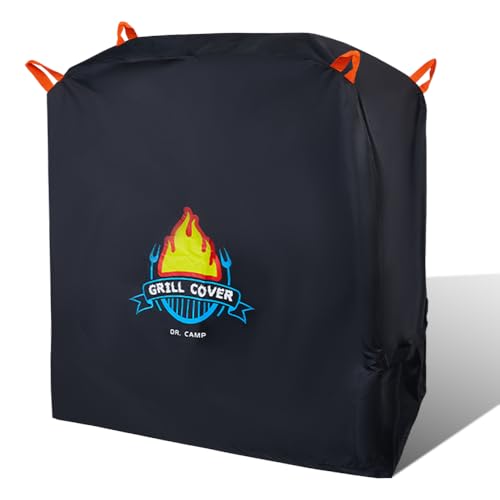 Vivicreate Wasserdichte BBQ Grillabdeckung 48 Zoll Heavy Duty 420D Stoff Outdoor Grillabdeckung Wetterfest UV-Schutz Winddicht Passt Weber Char-Broil Nexgrill Traeger Smoker Parrilla von Vivicreate