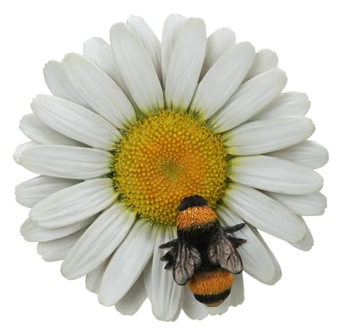 Vivid Arts - Hängendes weißes Gänseblümchen/Biene - HGF-025 von Vivid Arts