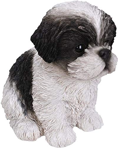 Vivid Arts Pet Pals ShihTzu-Welpe, Hundespielzeug, schwarz / weiß, PP-SZBK-F von Vivid Arts