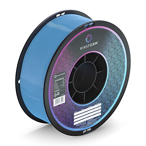 Viviform PLA+ Filament für 3D Drucker | 1kg Rolle | ∅1,75mm +/- 0,03mm | Hellblau, VF-PLA113, 1 Kg von Viviform