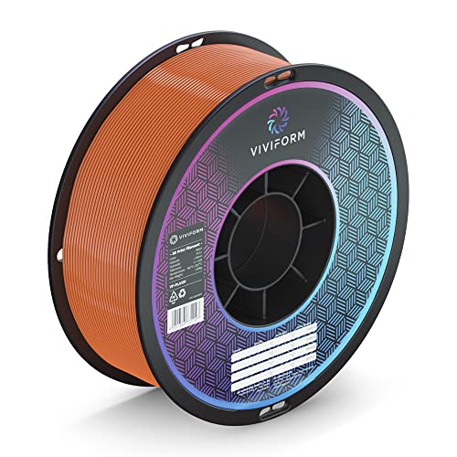 Viviform PLA+ Filament für 3D Drucker | 1kg Rolle | ∅1,75mm +/- 0,03mm | Orange, VF-PLA108 von Viviform