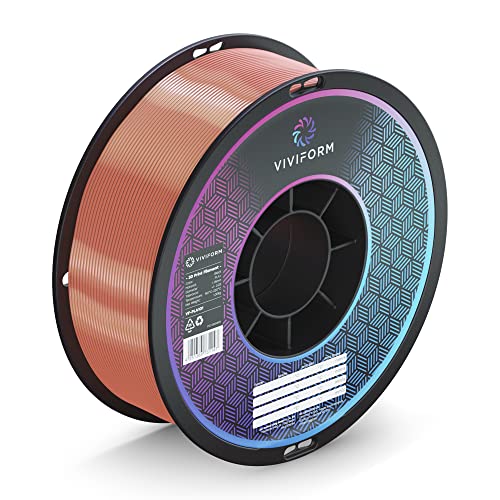 Viviform silk PLA Filament für 3D Drucker | 1kg Rolle | ∅1,75mm +/- 0,03mm | Hyazinth, VF-PLA403, 1 Kg von Viviform