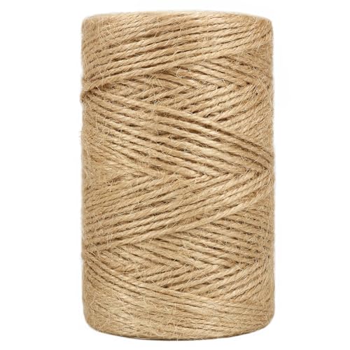 Vivifying 150M Jute Schnur, 2MM Braun Juteschnur für Garten Bilder Pflanzen Basteln von Vivifying