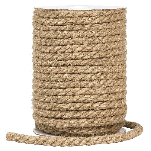 Vivifying Hanfseil, 30m 10mm Juteseil, Schwere Seil für Handwerk,Floristik, DIY, Dekoration, Bündel, Kratzbaum, Bündelung (Braun) von Vivifying