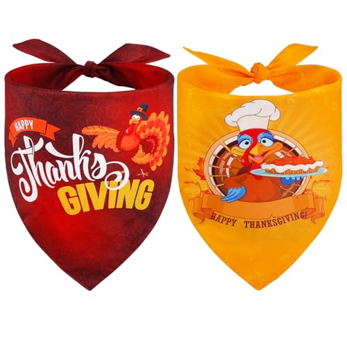 Vivifying Hundehalstuch, Thanksgiving, Größe L, 2 Stück Vivifying Hundehalstuch, Thanksgiving, Größe L, 2 Stück von Vivifying