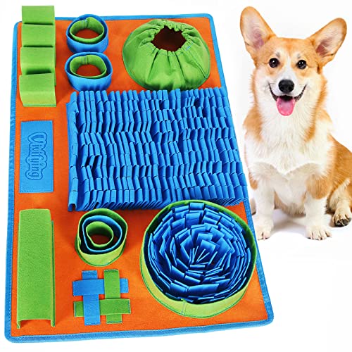 Vivifying Schnüffelteppich Hunde, Waschbares, Interaktives Schnüffelspielzeug für Hunde, ideal für kleine & mittelgroße Vierbeiner, zur natürlichen Futtersuche und langsamem Fressen von Vivifying
