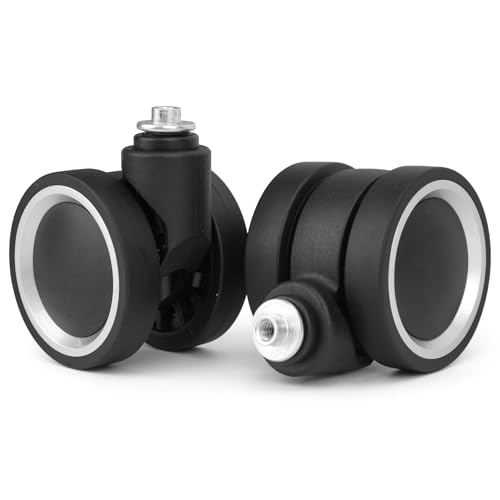 Vivikivi 2 Stück 55mm Kofferrollen Ersatzrollen Koffer-Lenkrollen Ersatz Gepäck Räder Koffer Ersatzrollen Ersatz Rollen mit Schrauben Repair Element (LN-A39) von Vivikivi