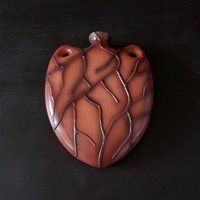 Vintage Signiert Sittre Keramik Herz Kunst Skulptur Ornament Vase von VivingVintage