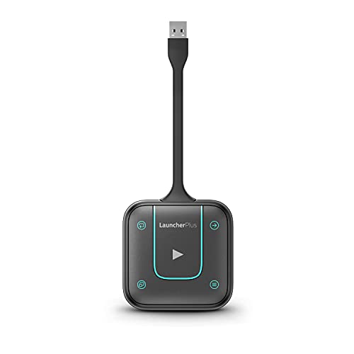 Vivitek LauncherPlus USB-Plug-and-Play-Gerät, Dongle, WLAN-Leistung 2,4 GHz & 5 GHz, AES-256-Verschlüsselung, ISO27001, 2 Jahre Garantie, schwarz von Vivitek