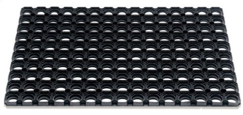 Vivol 10 Gummi Ringmatte 40x60 cm Schwarz - Fußmatte für außen im Garten oder an der Hintertür - Gummimatten aussen im verschiedenen größen erhältlich von Vivol