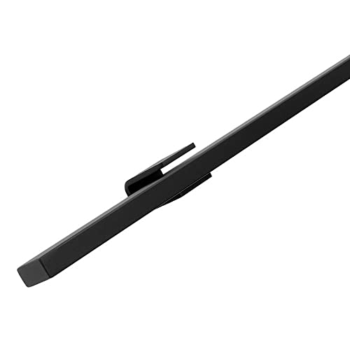 Vivol Design Stahl Treppengeländer Rechteckig Schwarz 100 cm mit 2 Halter für innen - 12 verschiedene Längen von Vivol