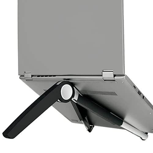 Vivol Laptop Ständer und Tablet Ständer - Klappbarer und höhenverstellbar Notebook Ständer für auf dem Tisch - Grauschwarzer Laptop Stand von Vivol