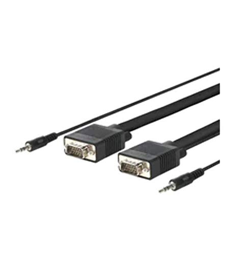 VivoLink 30 m VGA + 3,5 mm M/M 30 m VGA (D-Sub) VGA (D-Sub) schwarz Kabel VGA – Kabel VGA (30 m, VGA (D-Sub), VGA (D-Sub), männlich, schwarz, 1920 x 1200 Pixel) von Vivolink