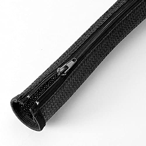 Vivolink Pro Expandable Sleeve Black w. Zipper 12mm 1.8m, PROZIPSLEEVE1218 von Vivolink
