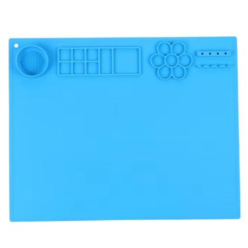 Viwanda Zappelbabbel Silikon Malmatte Blau - Malen für unterwegs oder daheim Basteln DIY - BPA frei - Silikonmatte von Viwanda