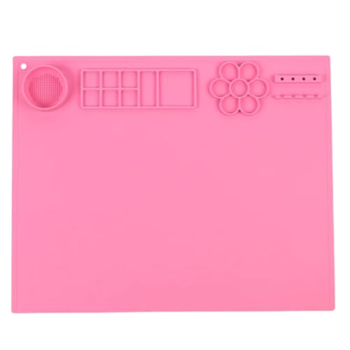 Viwanda Zappelbabbel Silikon Malmatte Pink - Malen für unterwegs oder daheim DIY - BPA frei geeignet - Silikonmatte von Viwanda