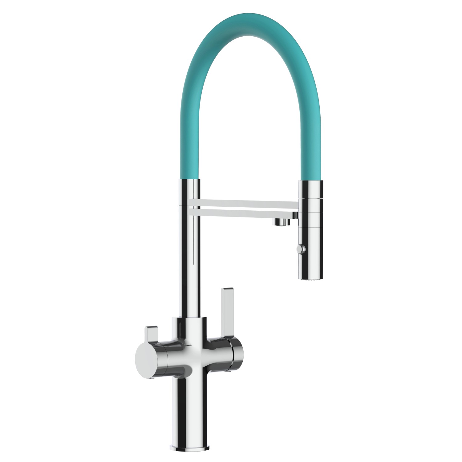 VIZIO 4 Wege Wasserhahn Küchenarmatur FC mit 360° Schwenkbarem Auslauf Abnehmbare 2 Strahl Handbrause Verchromt Türkis VIZIO 4 Wege Wasserhahn Küchenarmatur FC mit 360° Schwenkbarem Auslauf Abnehmbare 2 Strahl Handbrause Verchromt Türkis von Vizio